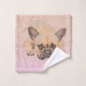 Bouledogue français - chien de Frenchie (Gant de toilette)