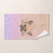 Bouledogue français - chien de Frenchie (Serviette à main)