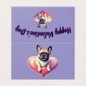 Bouledogue français coeur Saint-Valentin  (Outside Unfolded)