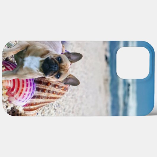 Bouledogue français coque iPhone Pro Max (Verso (horizontal))