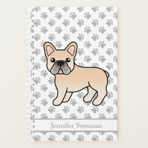 Bouledogue français crème Chien de dessin animé mi