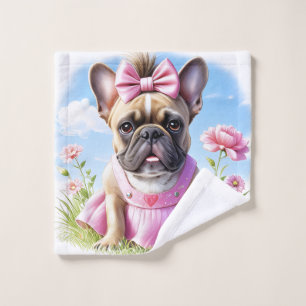 Bouledogue français Fleurs Bouledogue Français
