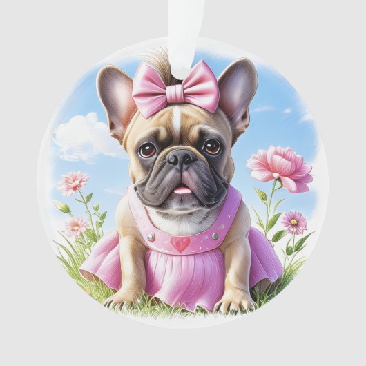 Bouledogue français Fleurs Bouledogue français (devant)