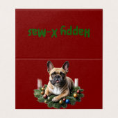 Bouledogue français Noël French Bulldog (Outside Unfolded)