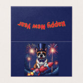 Bouledogue français Nouvel An French Bulldog (Outside Unfolded)