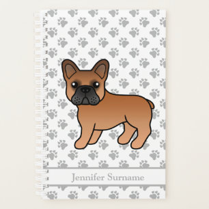 Bouledogue Français Rouge Mignon Chien de Dessin A