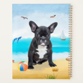 Bouledogue français sur la plage (Dos)