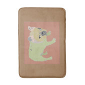 bouledogue français, tapis de bain (Devant (Vertical))