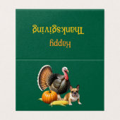 Bouledogue français Thanksgiving French Bulldog (Outside Unfolded)