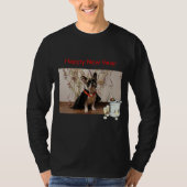 Bouledogues français Bonne Année T-shirt (Devant)