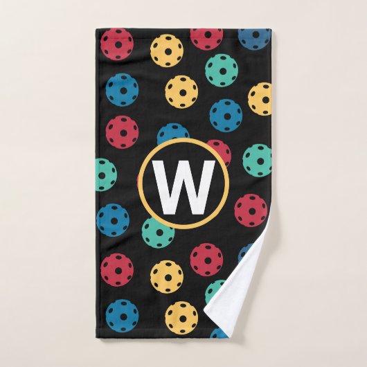 😍 boules à gosses rétro / serviette noire (Serviette à main)