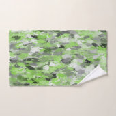 Boules à peintures vertes gris et citron vert (Serviette à main)
