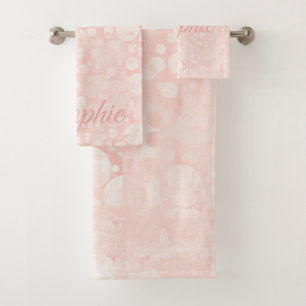 Boules blanches roses pois girly
