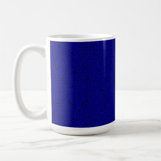 Boules bleues 15oz Mug (Gauche)
