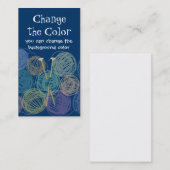 Boules colorées des cartes de visite (Devant / Derrière)