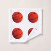 Boules de basket-ball Orange Basket-ball Noir 4Sco (Gant de toilette)