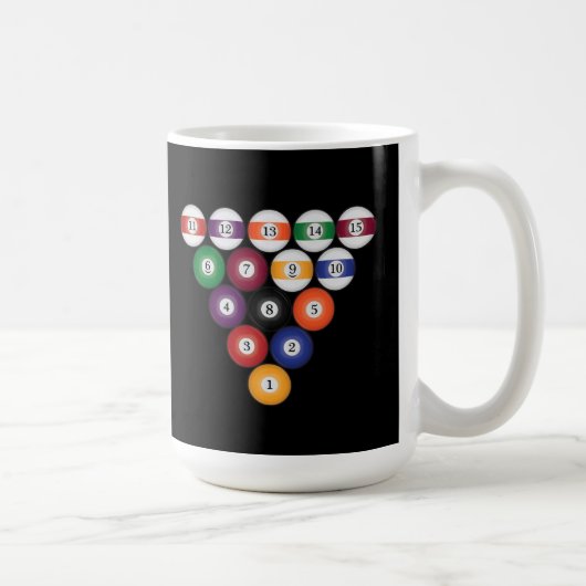 Boules de billard / Billard : Mugs à café (Droite)