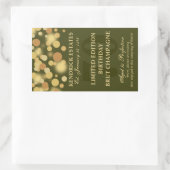 Boules de Champagne d'Or Vert Étiquette d'annivers (Sac)