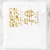 Boules de Champagne Gold de luxe Étiquette d'anniv (Sac)