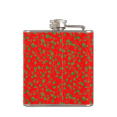 Boules de coquelicot sur flacon rouge vif (Dos)