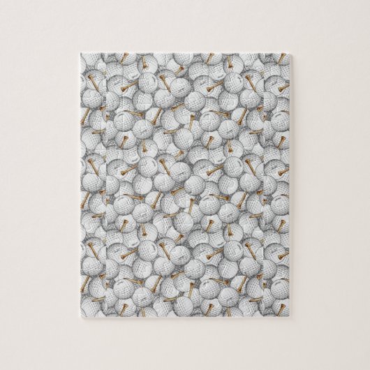 Boules de golf et puzzle Tee - shirt (Vertical)