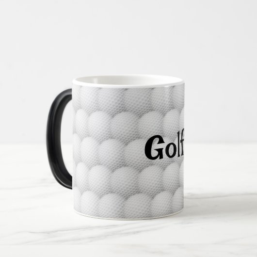 Boules de golf Résumé Conception Mug (Devant gauche)