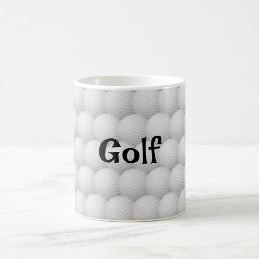 Boules de golf Résumé Conception Mug (Centre)