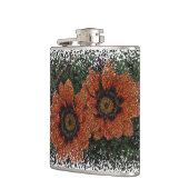 Boules de marguerite orange Flacon de hanche (Gauche)
