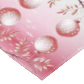 Boules de Noël roses et décoratives Nappes de Noël (Angle)