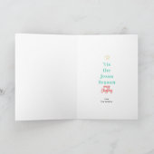 Boules de Noël scintillantes Carte de vacances (Intérieur)