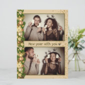 Boules de Noël simples 2 photo Carte de vacances (Debout devant)