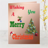 Boules de pelouse, carte de Noël géante, (Fleur jaune)