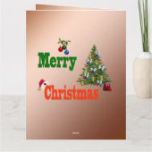 Boules de pelouse, carte de Noël géante, (Dos)