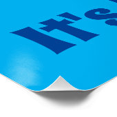 Boules de pelouse en marbre bleu, affiche (Coin)