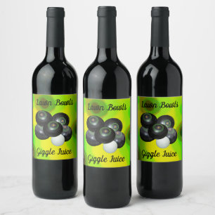Boules de pelouse Giggle Juice, Étiquettes de bout