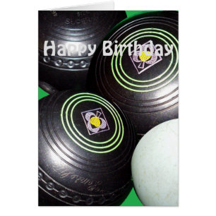 Boules De Pelouse Noire Et Kitty, Carte Anniversai
