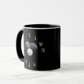 Boules de pelouse noires, Mug de café (Devant gauche)