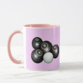 Boules de pelouse roses, Mug de café (Gauche)