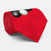 Boules de pelouse rouges chaudes, Cravate (Roulé)