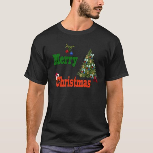 Boules de pelouse style Noël, T-shirt homme (Devant)