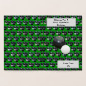 Boules De Pelouse Vertes Et Jack, Carte D'Annivers (Intérieur)