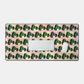 Boules de pelouse vertes Popart, Mat de bureau (Clavier et souris)