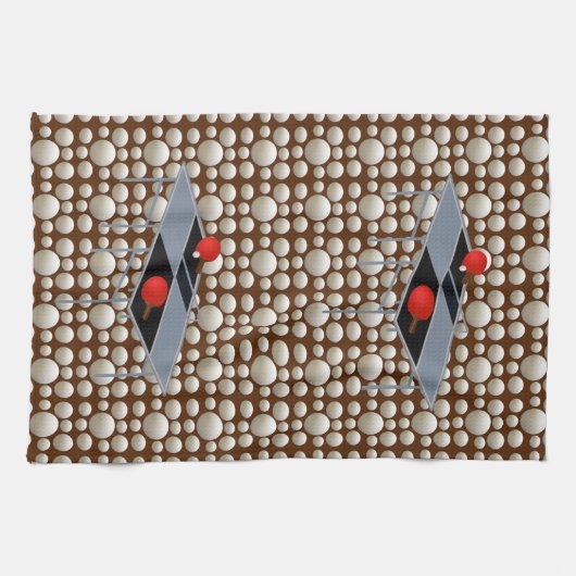 Boules De Ping Pong, Serviette De Plat (Horizontal)