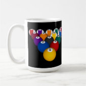 Boules de piscine : Billards : Tasse de café : (Gauche)