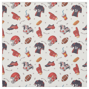 boules de rugby, boules de football tissu motif