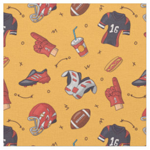 boules de rugby, boules de football tissu motif