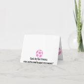 Boules de soccer roses - Merci (Dos)