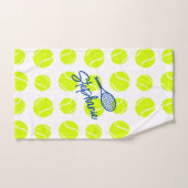 Boules de tennis personnalisées Nom manuscrit (Serviette à main)