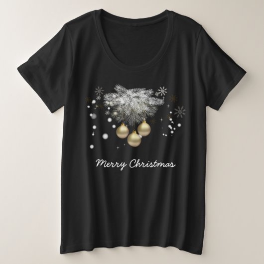 Boules d'or Silver Pine Flammes de neige Blanc Noë (Design devant)