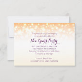 Boules pétillantes de champagne invitation de la f (Dos)